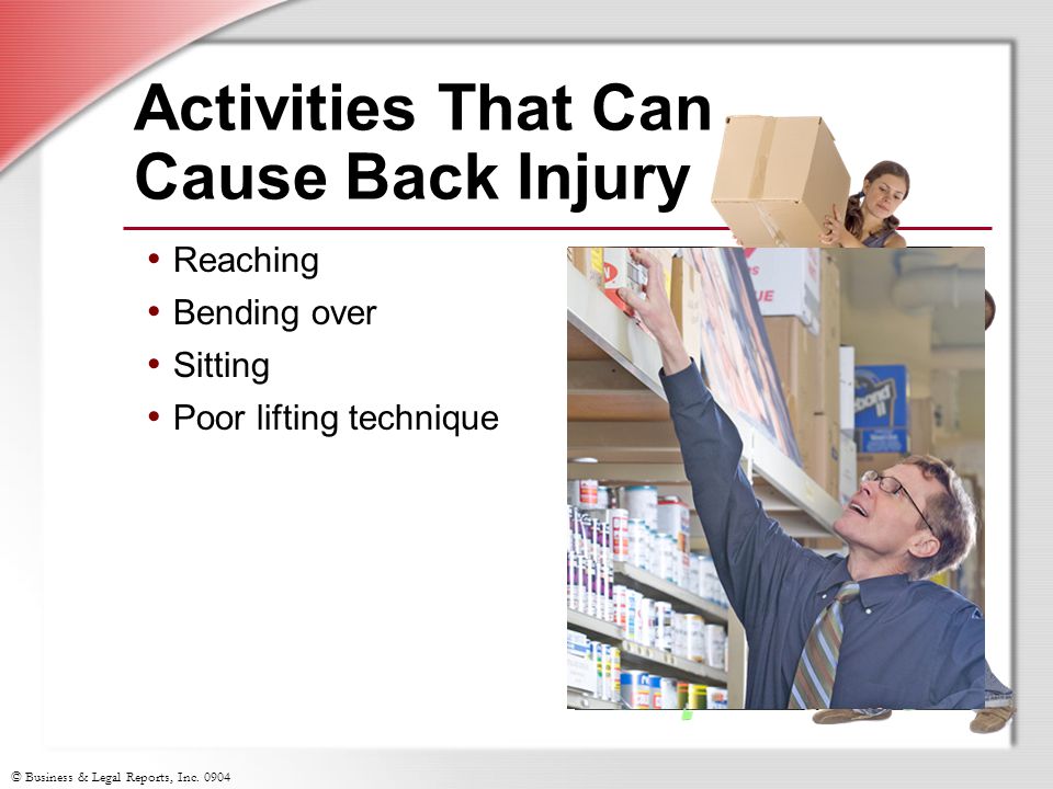 Activities That Can Cause Back Injury