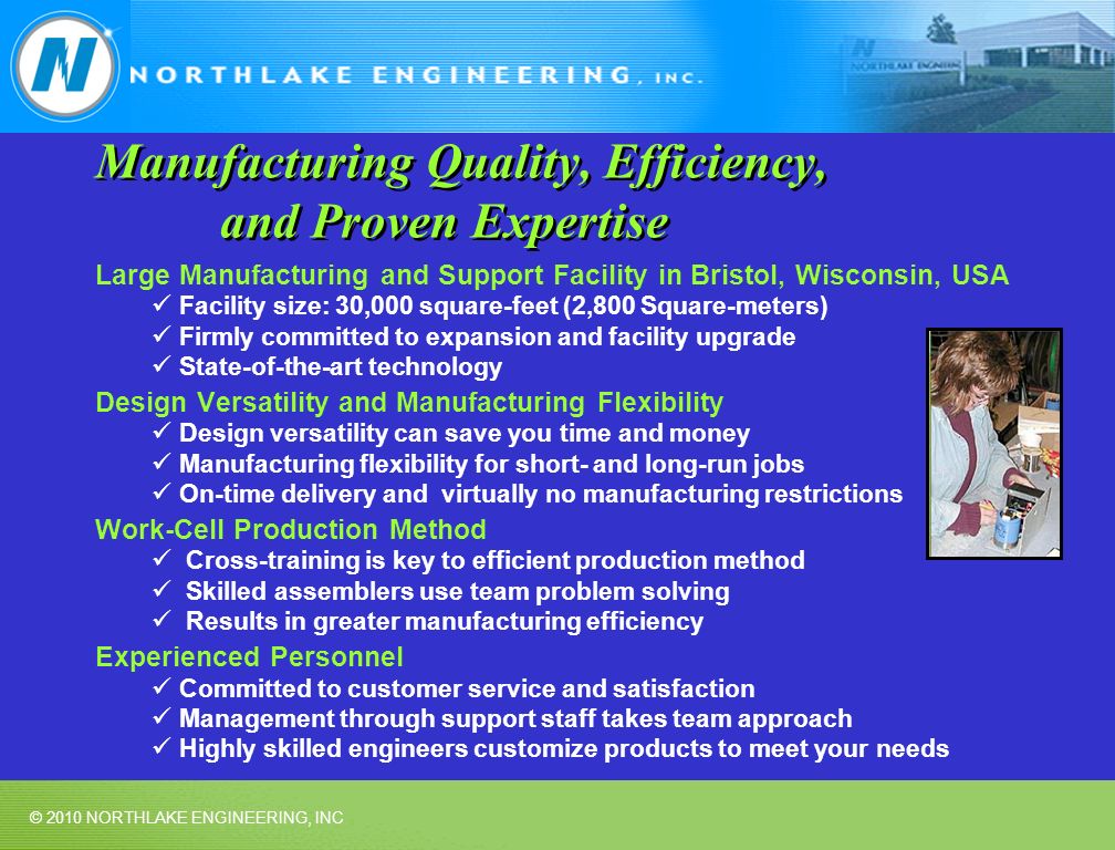 Manufacturing Quality, Efficiency, and Proven Expertise