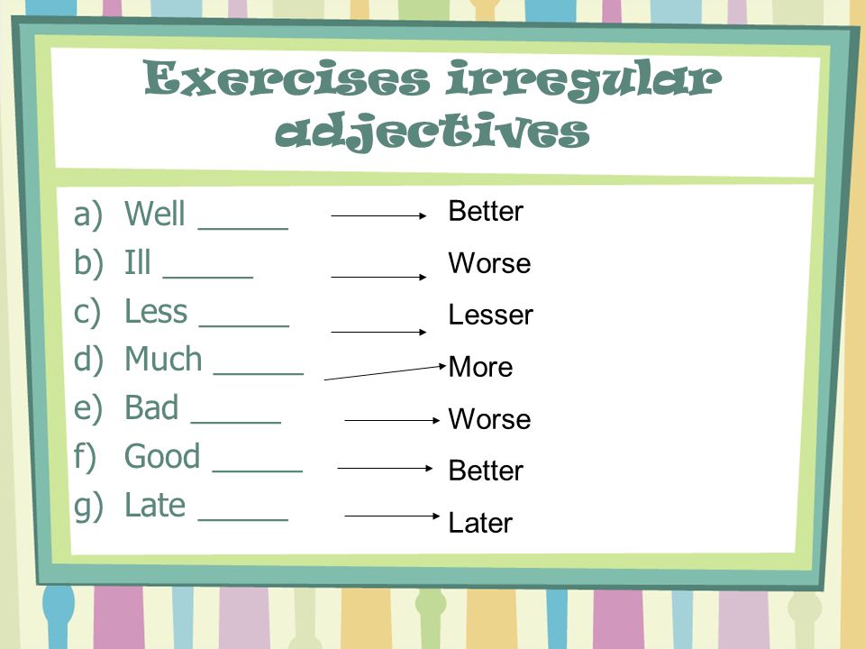 Comparisons упражнения. Adjectives задания. Comparison of adjectives упражнение. Degrees of Comparison упражнения.