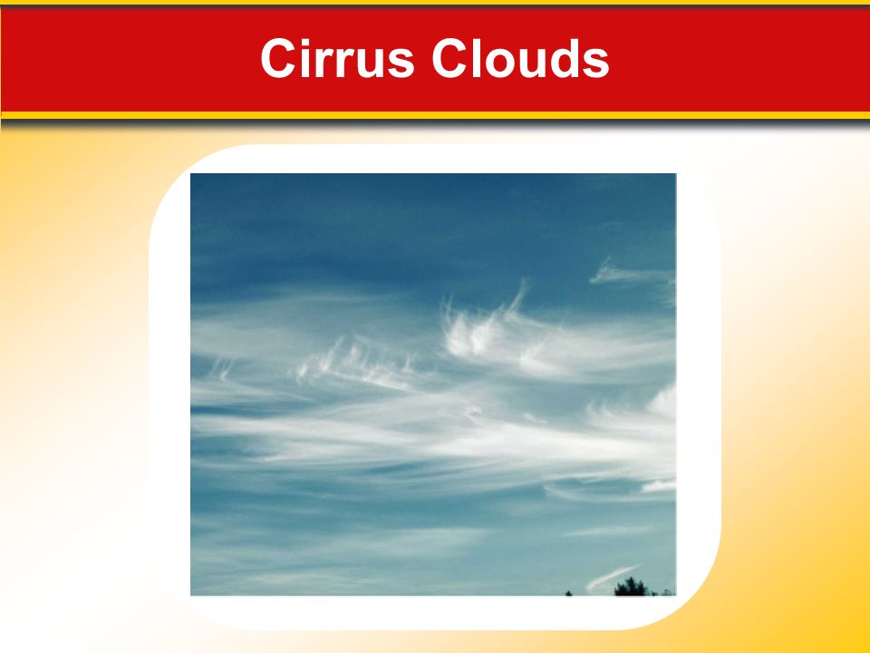 Cirrus Clouds Makes no sense without caption in book