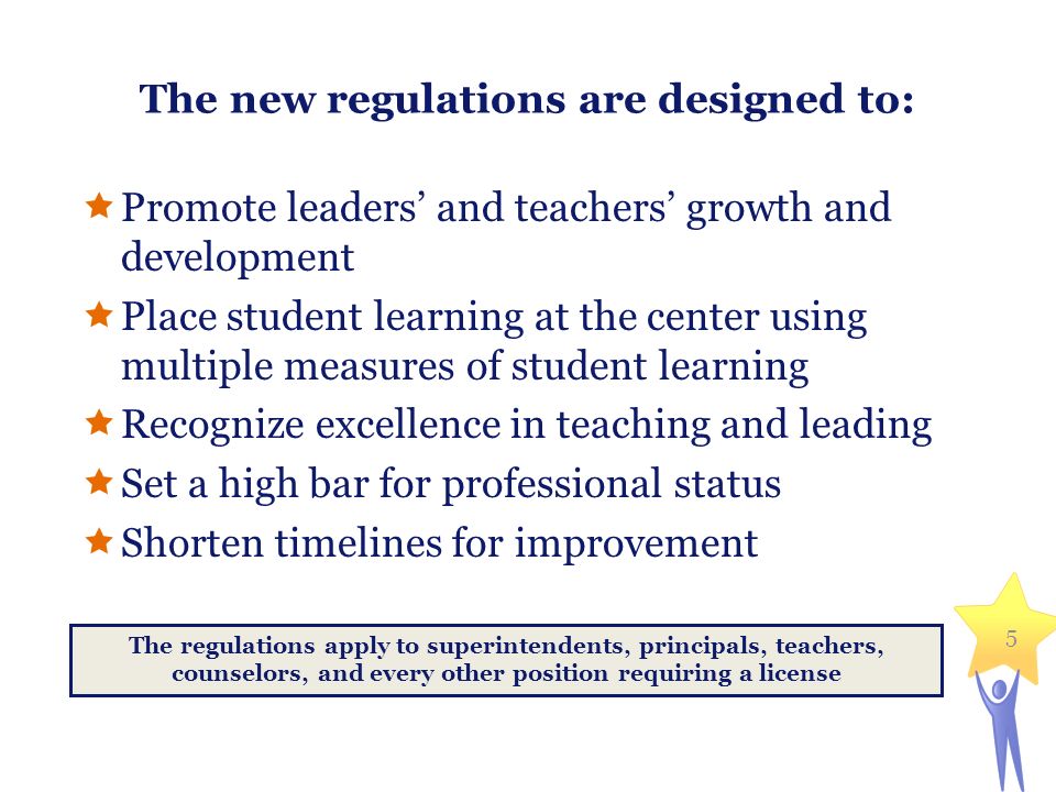 The new regulations are designed to: