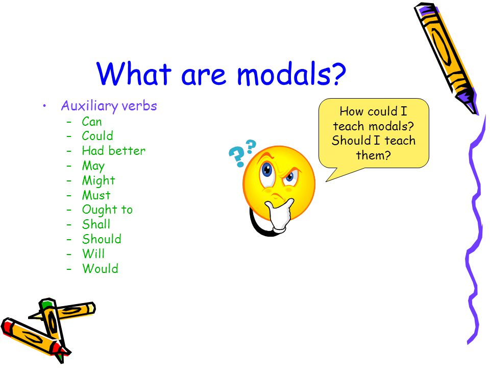 How could I teach modals
