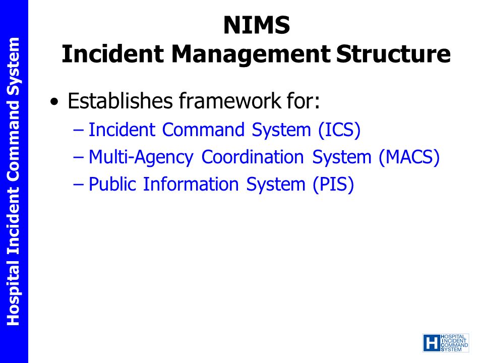 NIMS Incident Management Structure