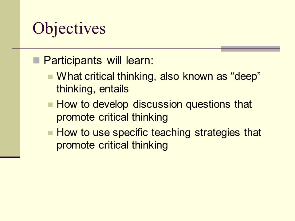 how to develop critical thinking