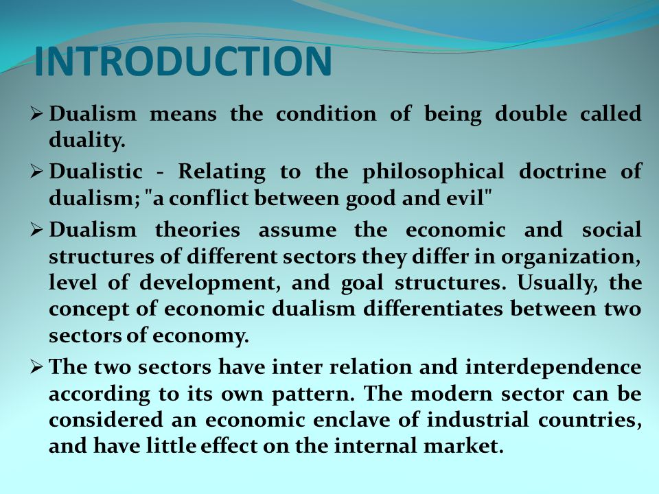 dualism theory