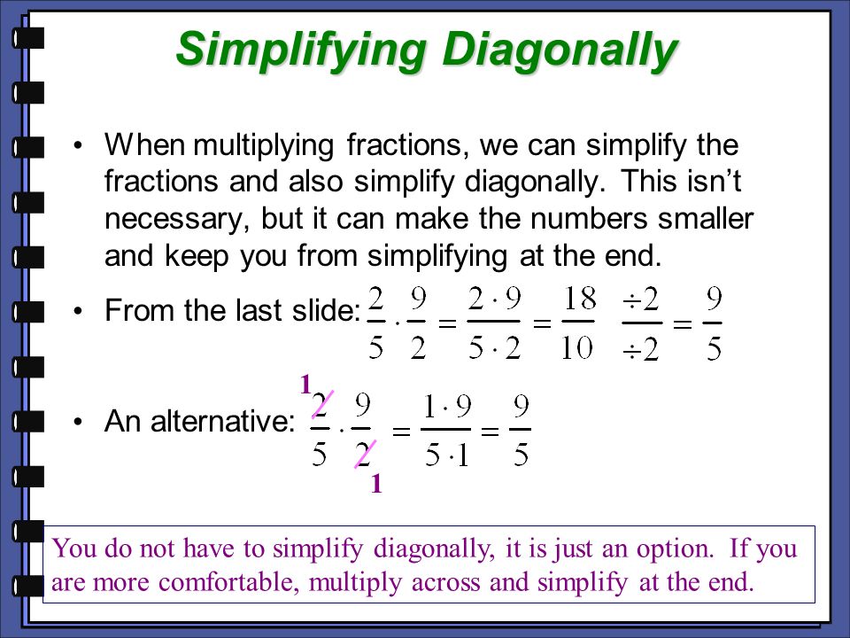 Simplifying Diagonally