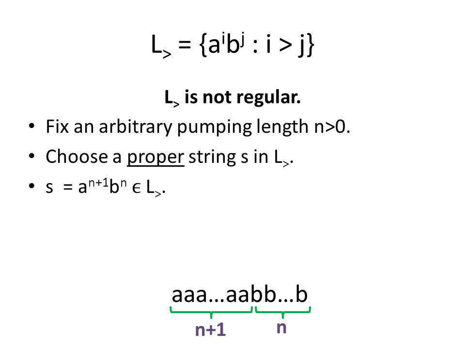 Pumping Lemma Examples Ppt Video Online Download
