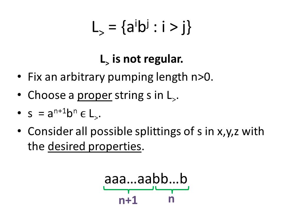 Pumping Lemma Examples Ppt Video Online Download
