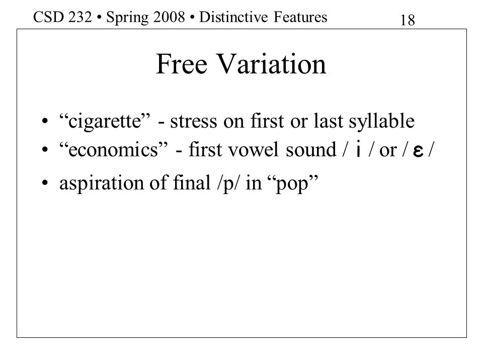 Free Variation cigarette - stress on first or last syllable
