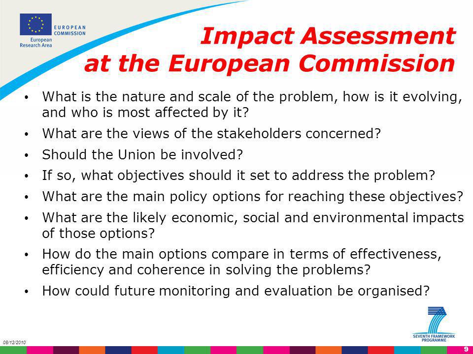 Impact Assessment at the European Commission