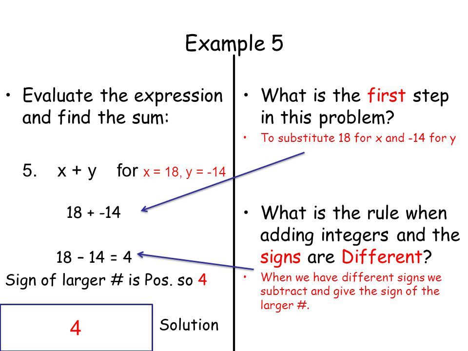 Example 5 4 Evaluate the expression and find the sum: