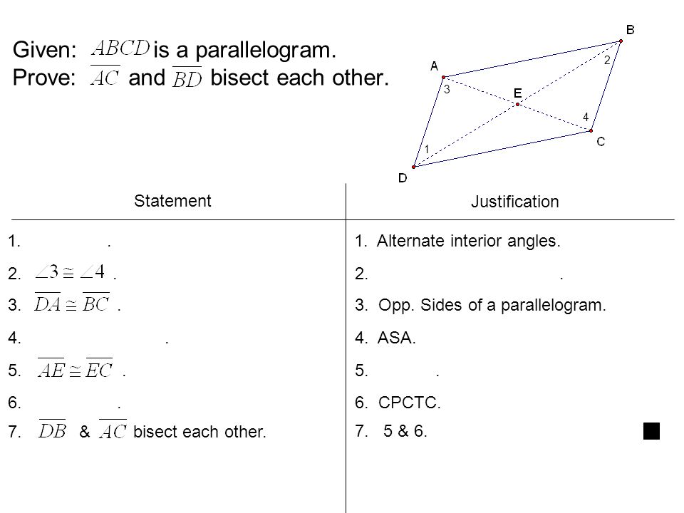 Given Is A Rhombus Prove Is A Parallelogram Ppt Video