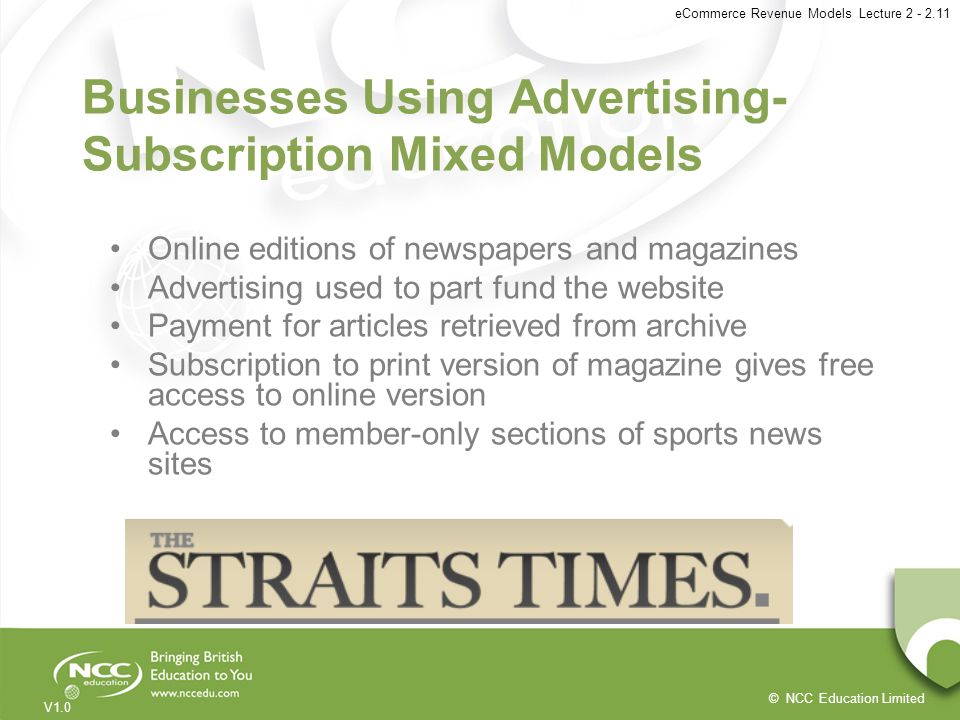 Businesses Using Advertising-Subscription Mixed Models