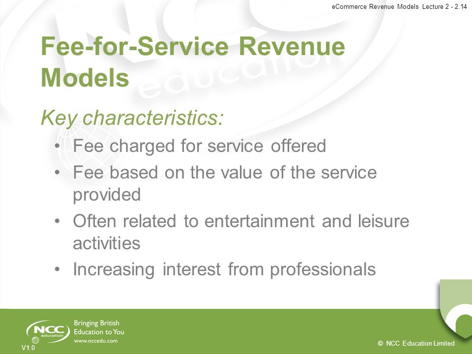 Fee-for-Service Revenue Models