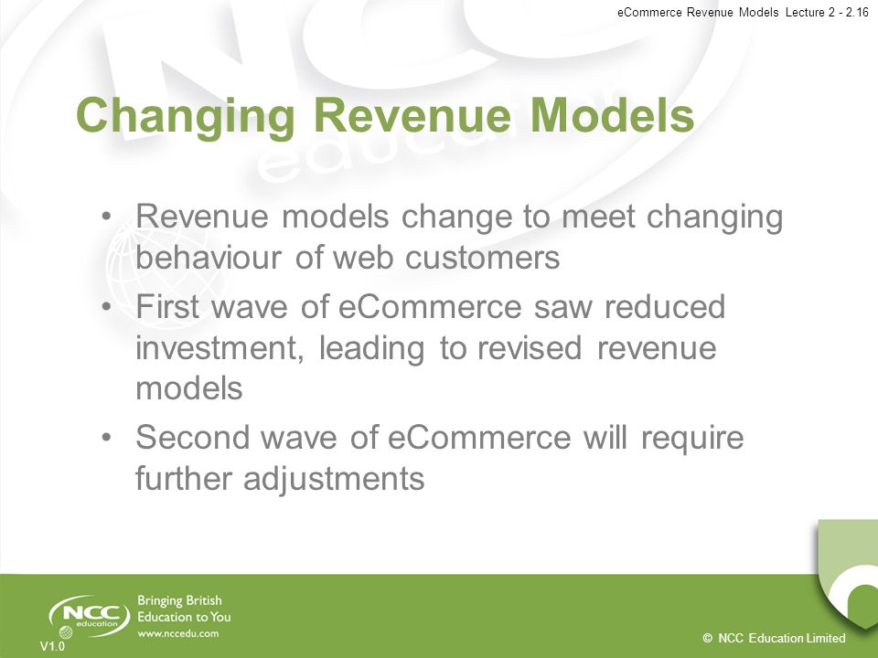 Changing Revenue Models