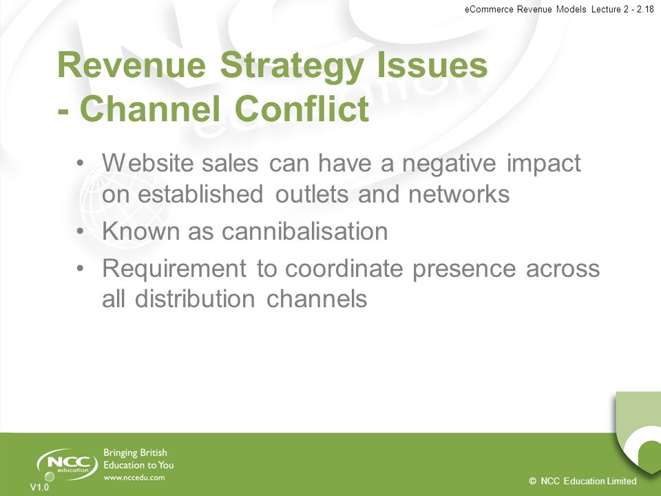 Revenue Strategy Issues - Channel Conflict