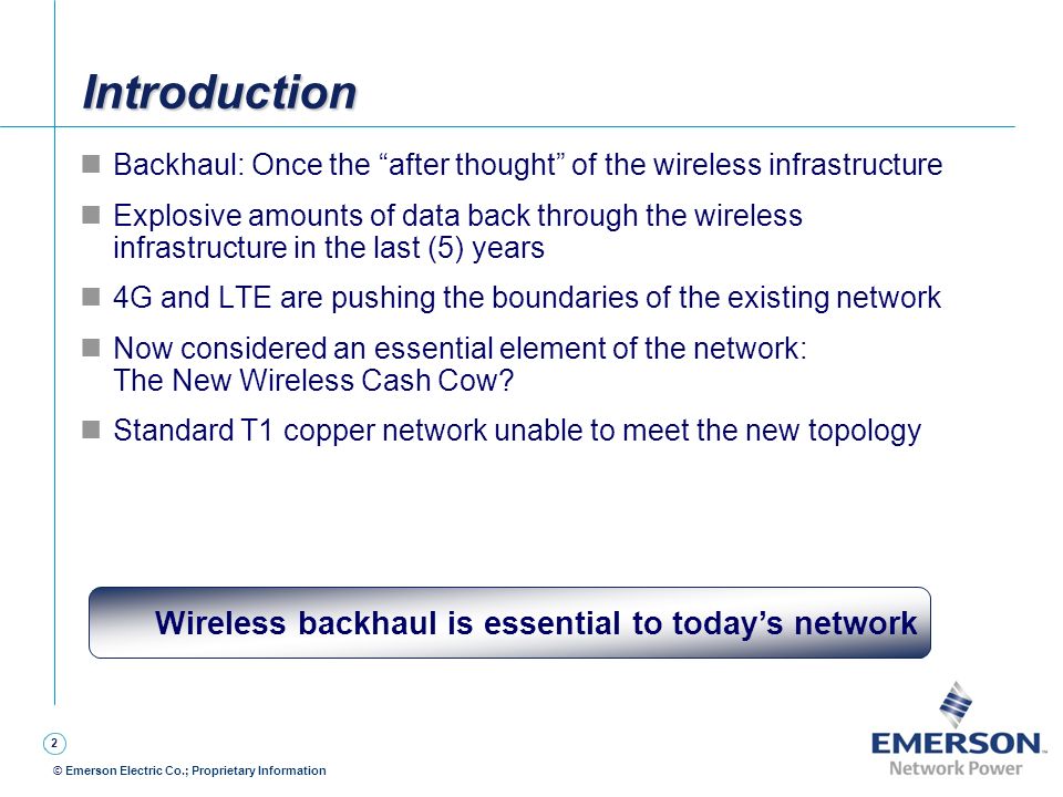 Wireless backhaul is essential to today's network - ppt video online  download
