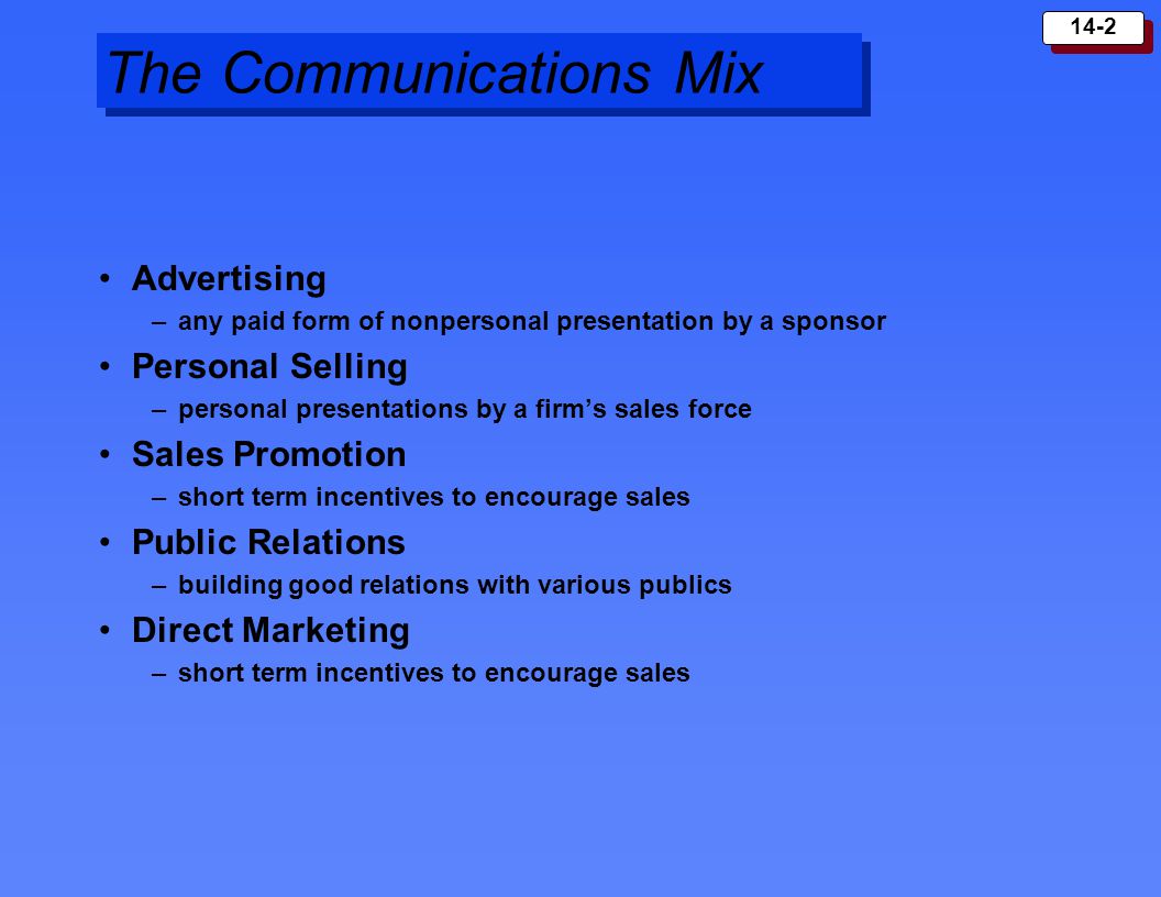 The Communications Mix