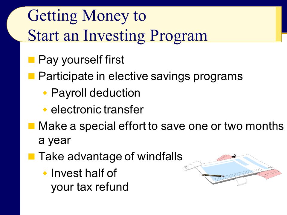 Getting Money to Start an Investing Program