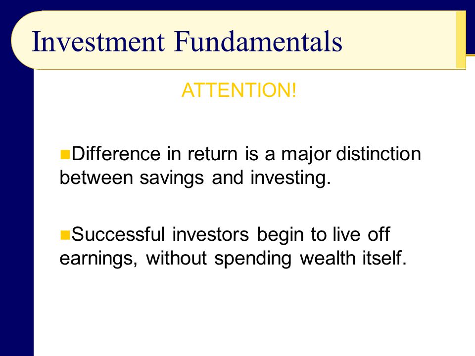 Investment Fundamentals