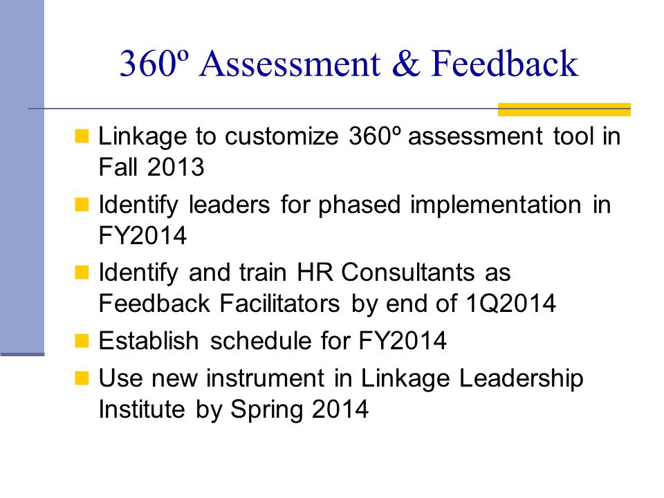 360º Assessment & Feedback