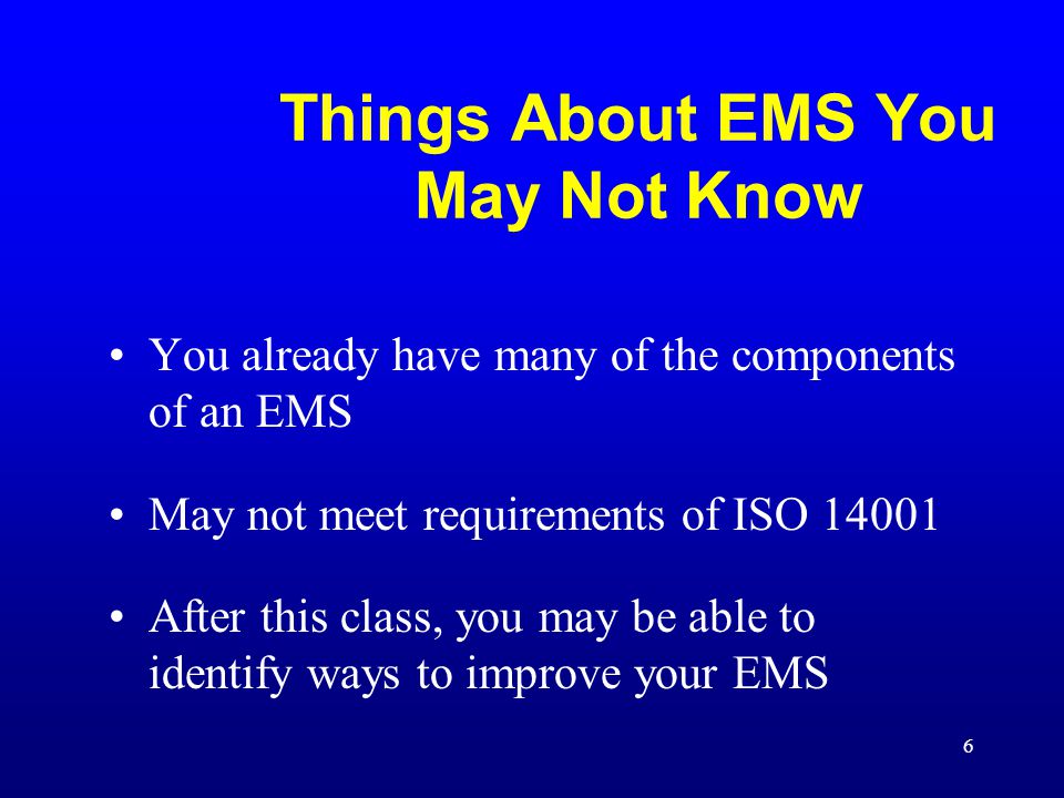 Things About EMS You May Not Know