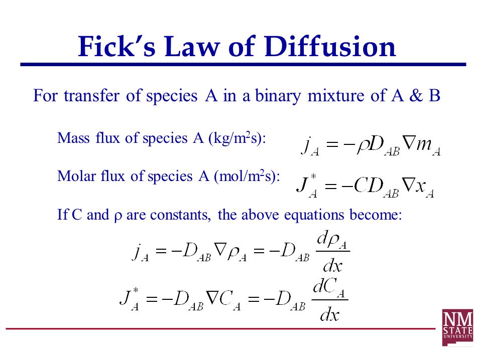 Diffusion Mass Transfer - ppt video online download