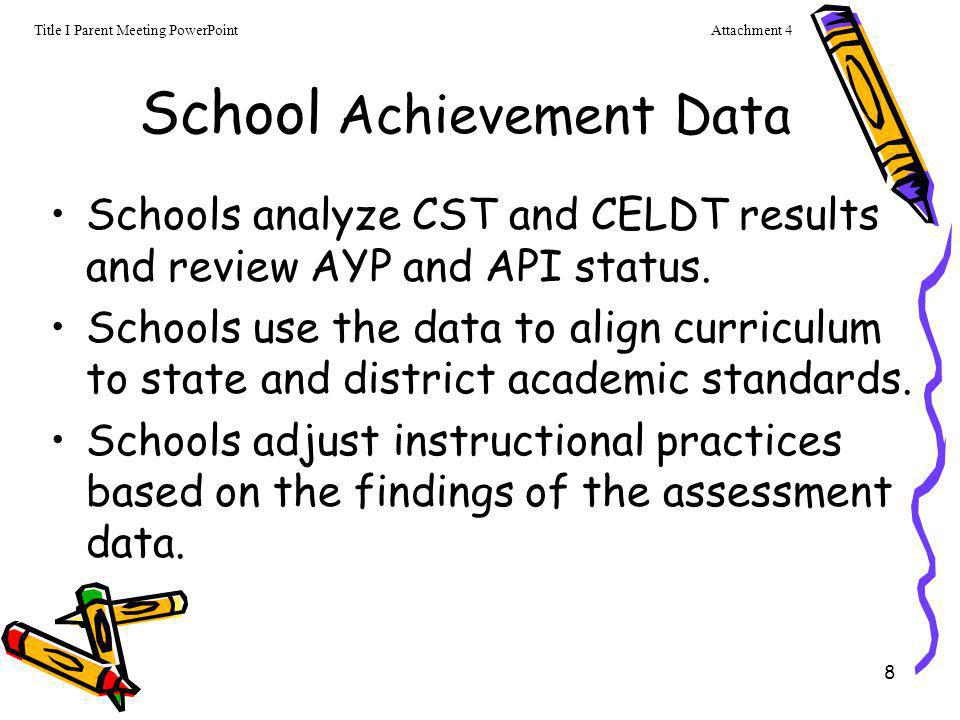 School Achievement Data