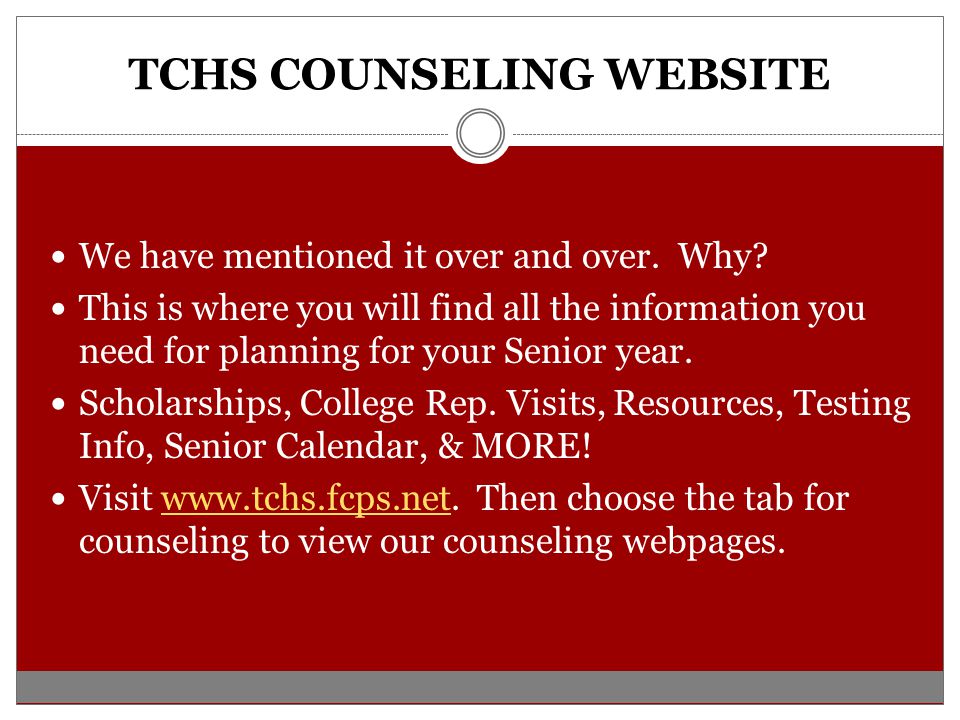 TCHS COUNSELING WEBSITE