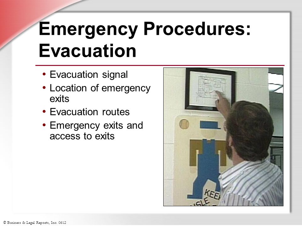 Emergency Procedures: Evacuation