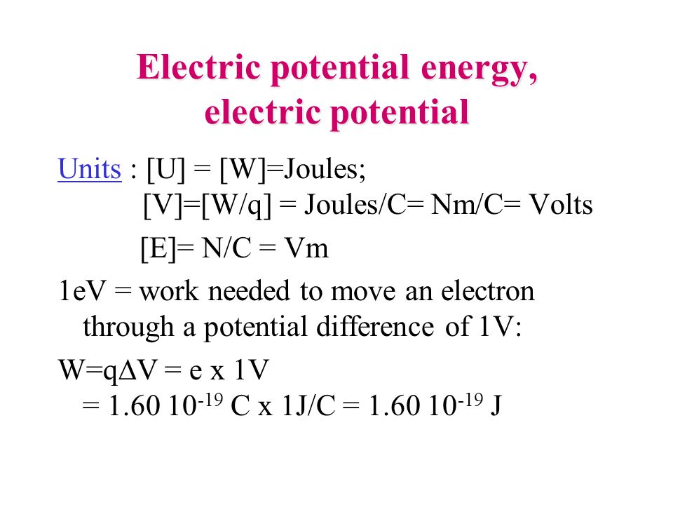 Physics 2102 Gabriela Gonzalez Physics 2102 Electric Potential Ppt Download