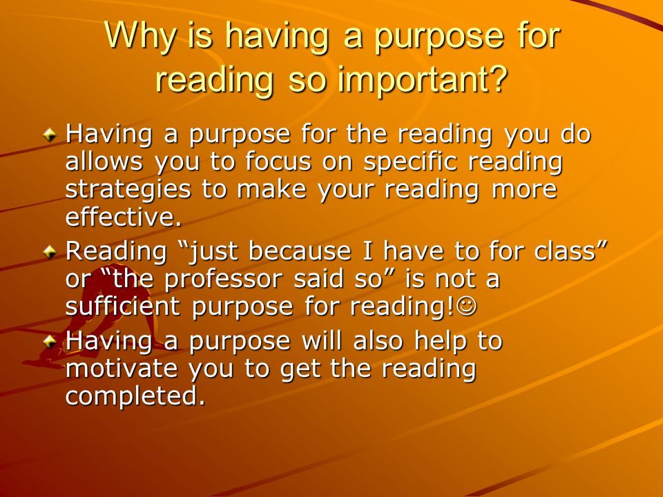 purpose of reading strategies