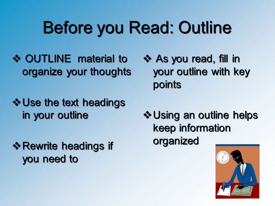 Before you Read: Outline