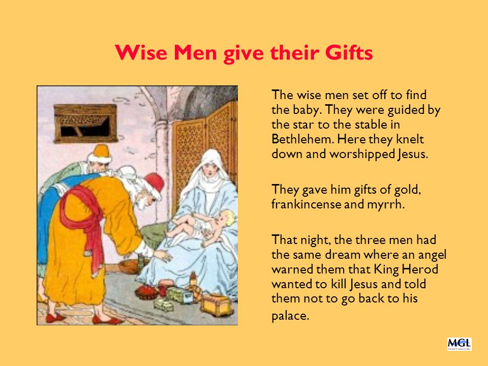 Wise Men give their Gifts