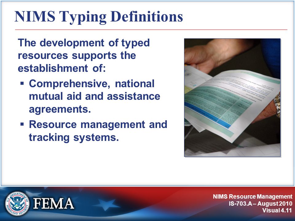 NIMS Typing Definitions