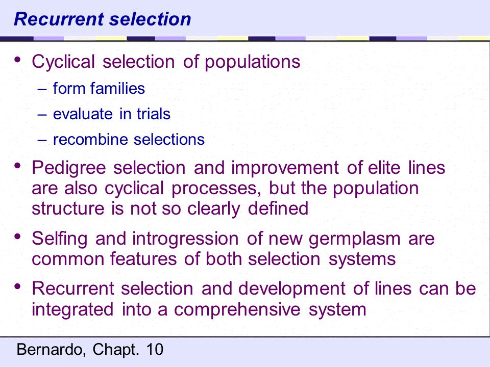 Module 10: Recurrent Selection - ppt video online download