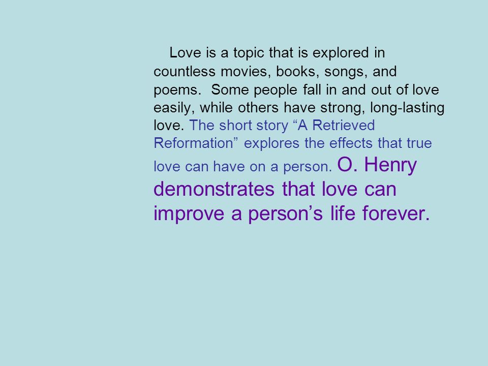 Short paragraph about love