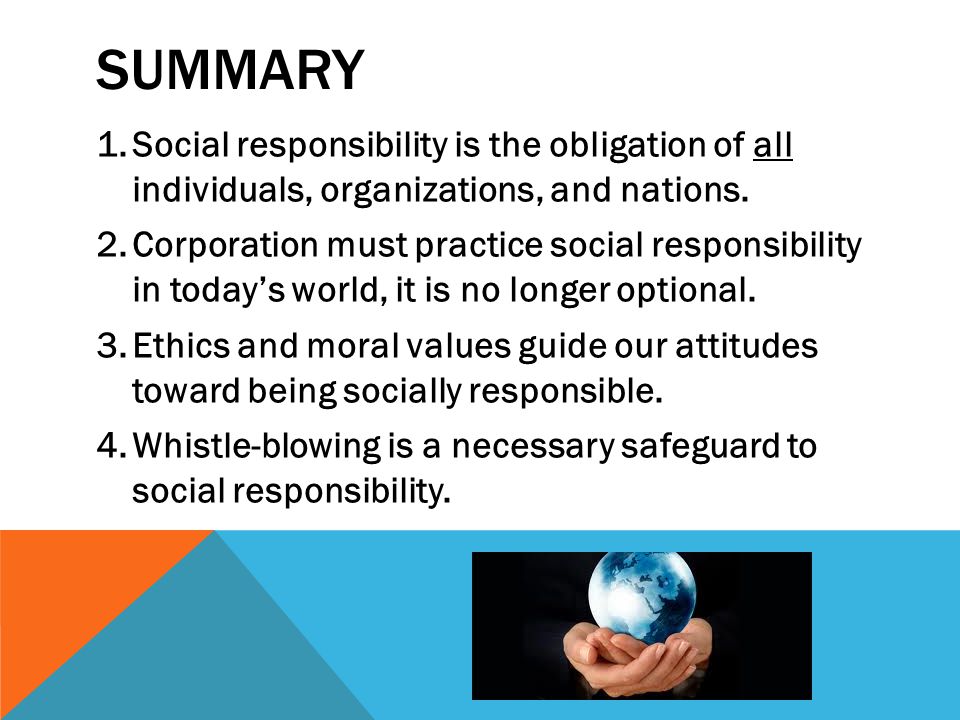 Social Responsibility - Ppt Video Online Download