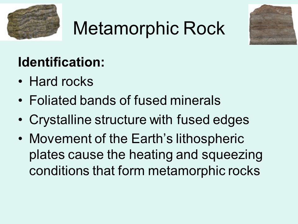 Metamorphic Rock Identification: Hard rocks