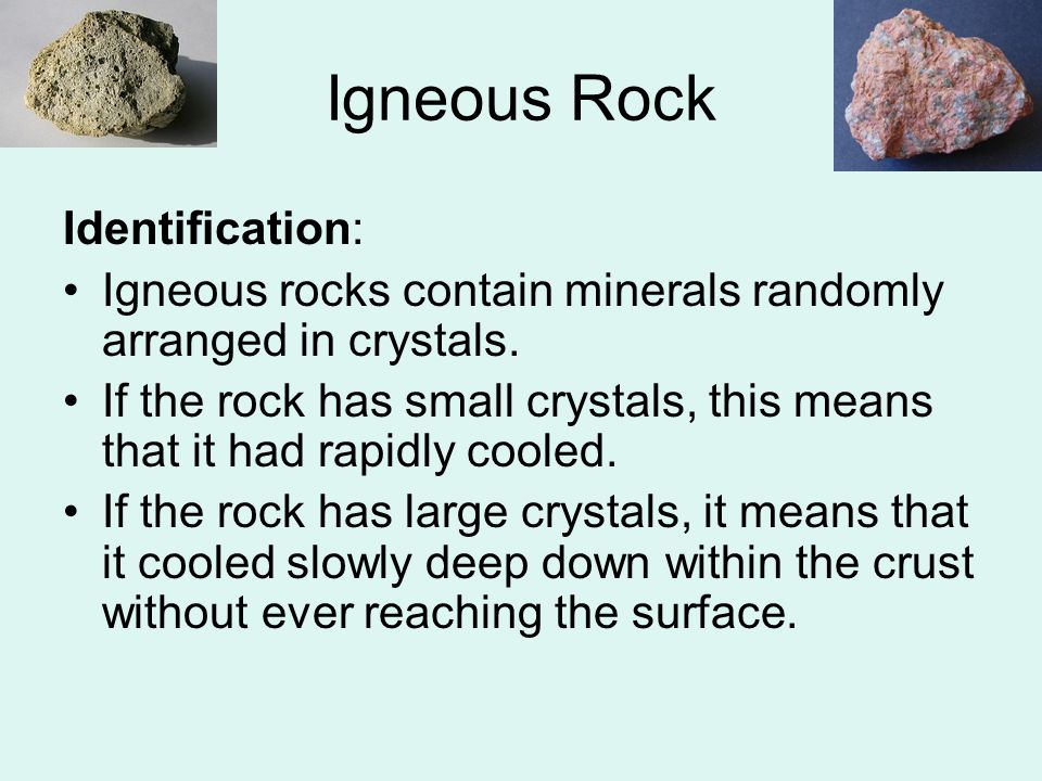 Igneous Rock Identification: