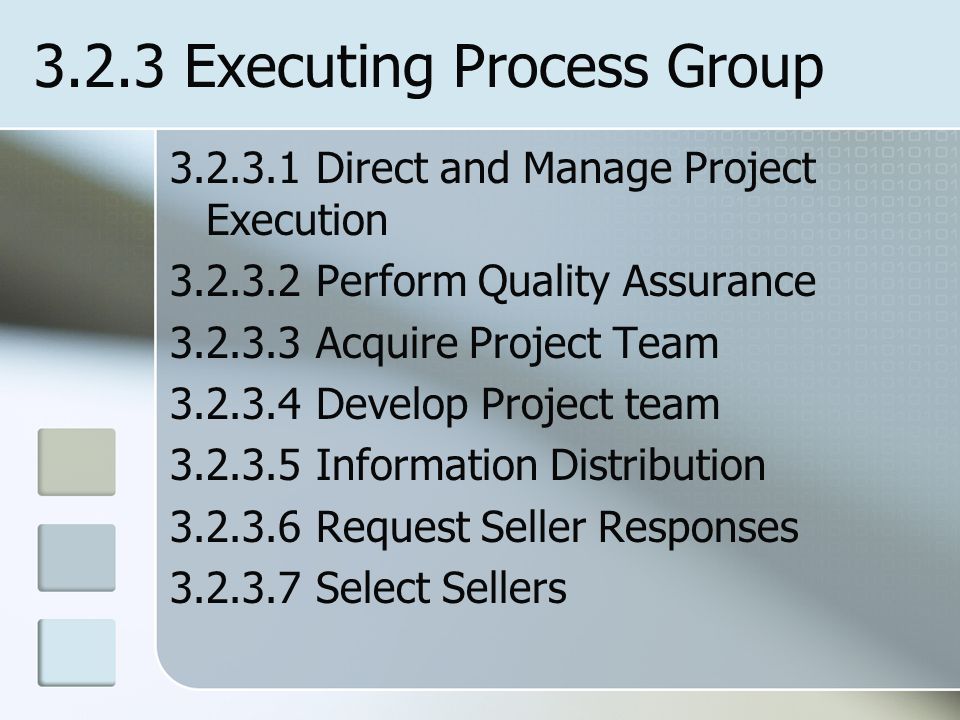 3.2.3 Executing Process Group