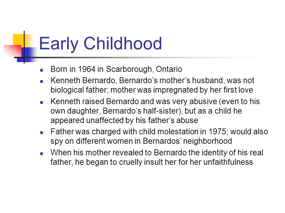 Early Childhood Born in 1964 in Scarborough, Ontario