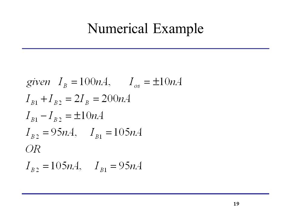 Numerical Example 19