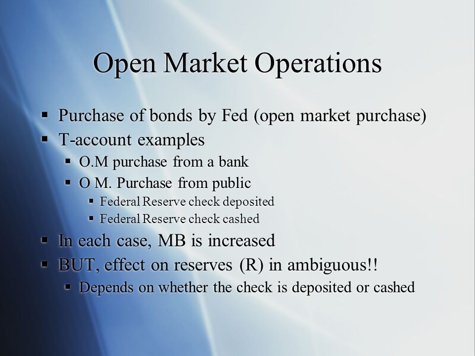 Open Market Operations