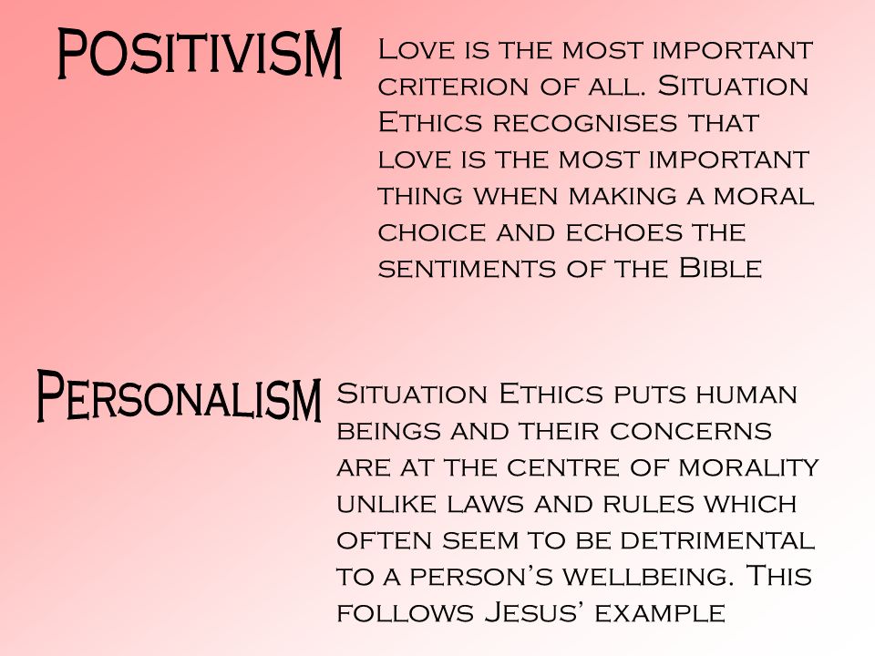 example of personalism