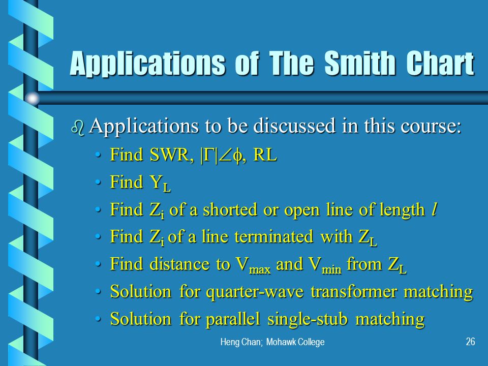 Applications Of Smith Chart