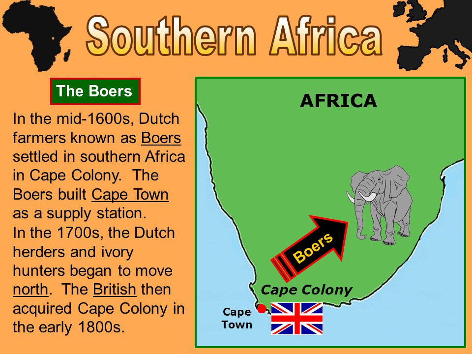 Southern Africa AFRICA The Boers