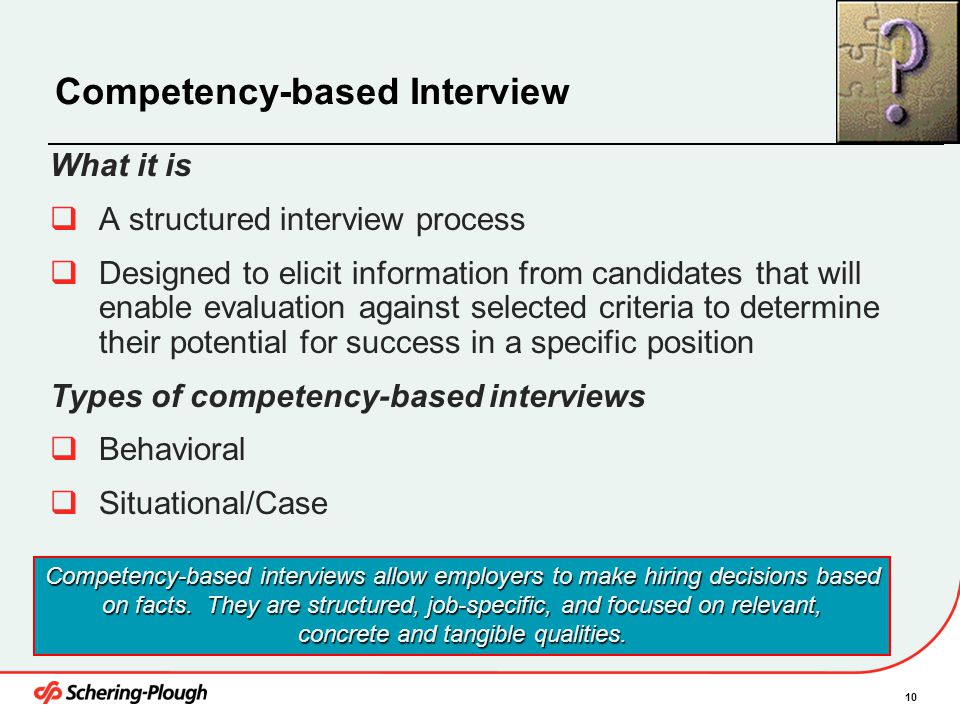Competency-based Interview