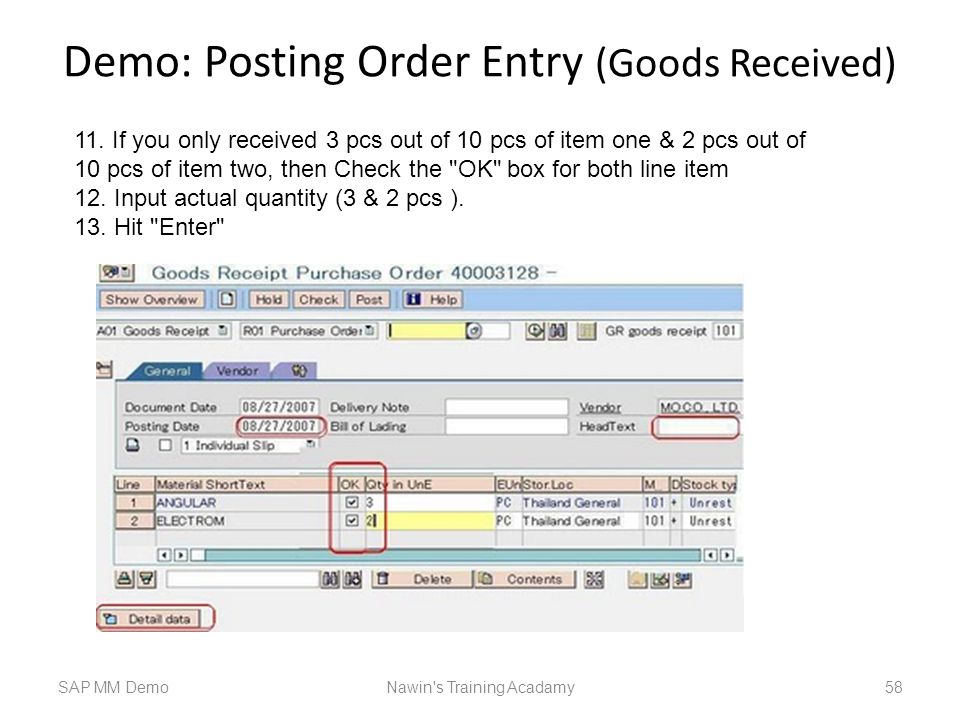 Mavim Manager - IA M3 Distribution - Goods Receipt to Putaway