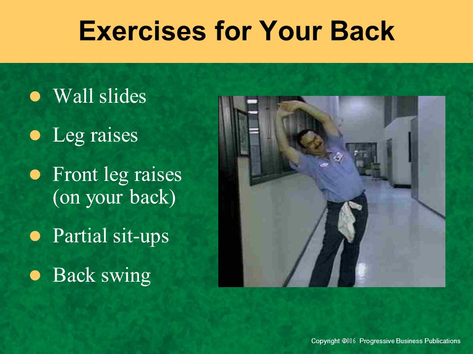 Exercises for Your Back
